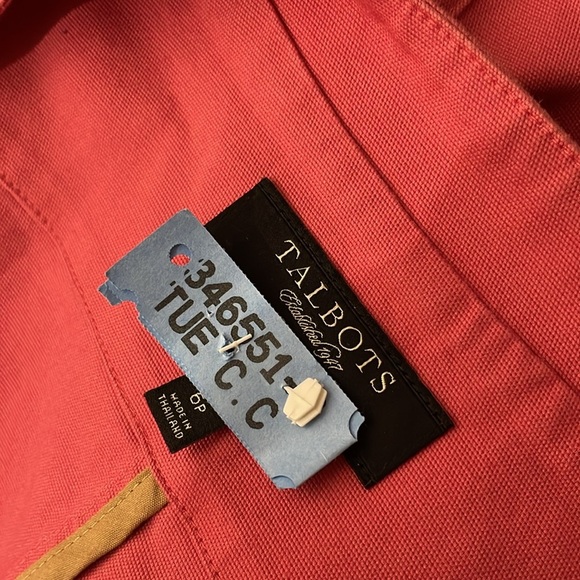 Talbots Coral Button-Up Jacket - Picture 4 of 5